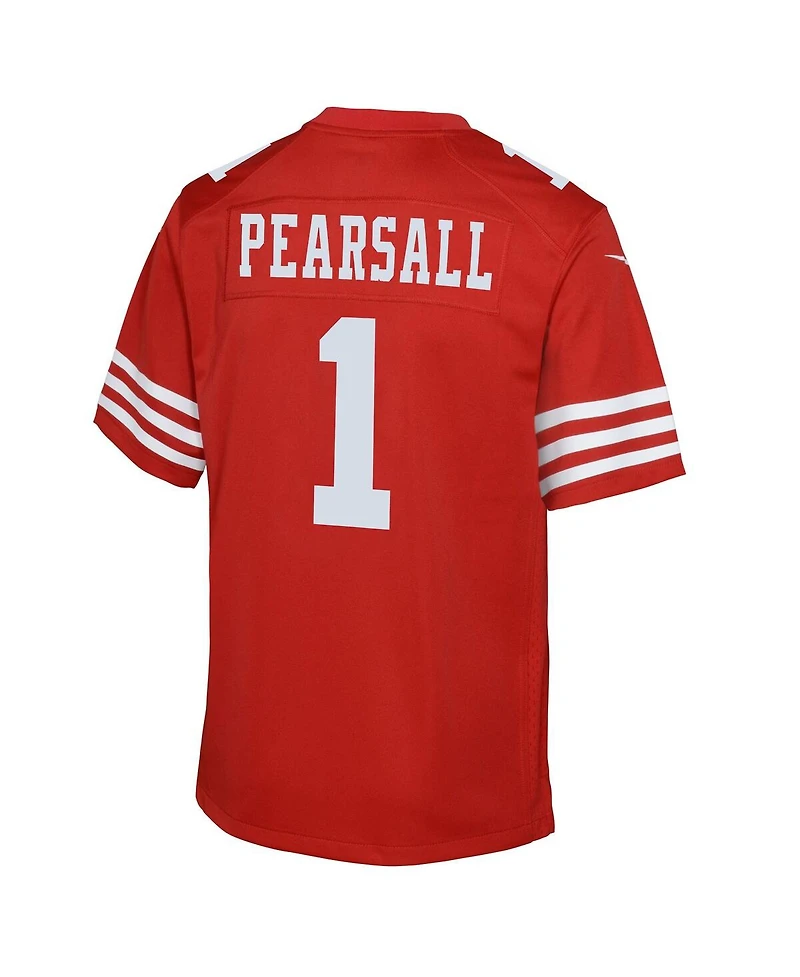 Nike Big Boys and Girls Ricky Pearsall Scarlet San Francisco 49ers Team Game Jersey