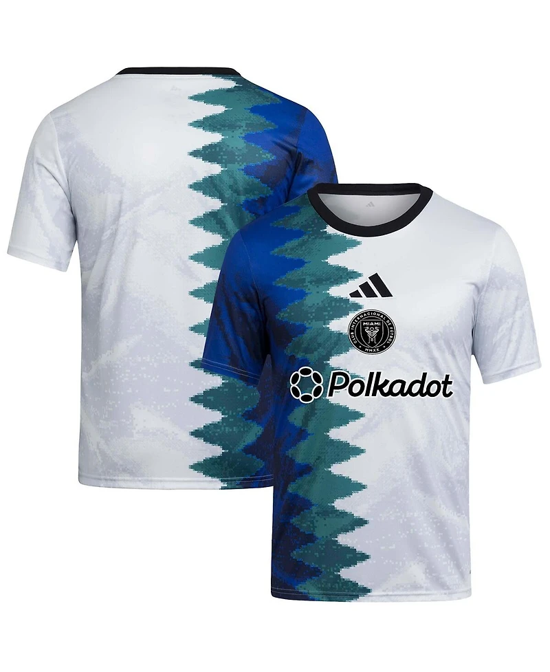 Adidas Big Boys and Girls White Inter Miami Cf 2025 Gaming Aeroready Pre-Match Jersey