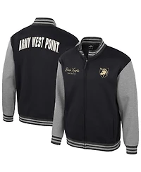 Colosseum Men's Black Army Knights Ambi-Turner Full-Zip Varsity Jacket