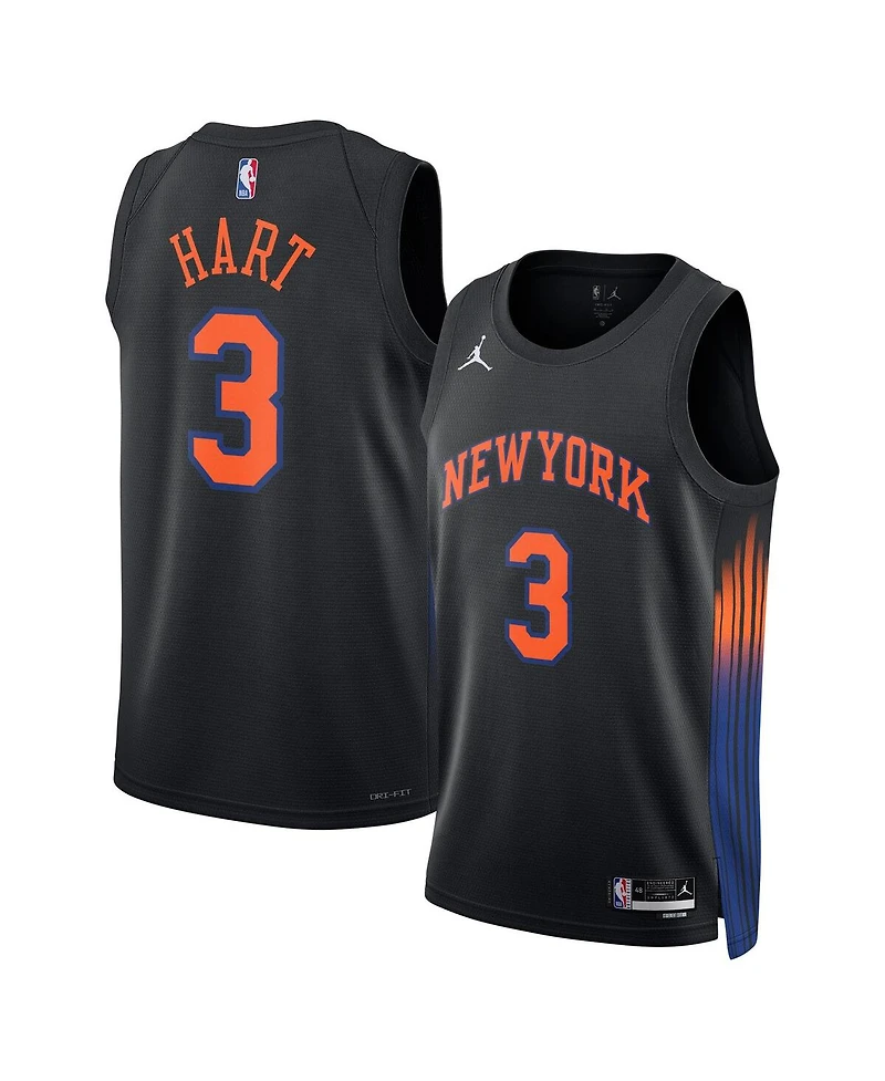Jordan Men's and Women's Josh Hart Black New York Knicks Swingman Jersey