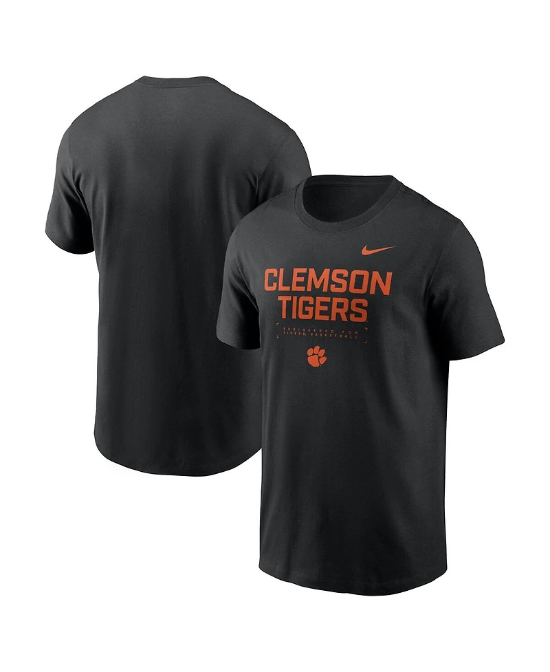Nike Men's Black Clemson Tigers 2025 Courtside Basketball Performance T-Shirt