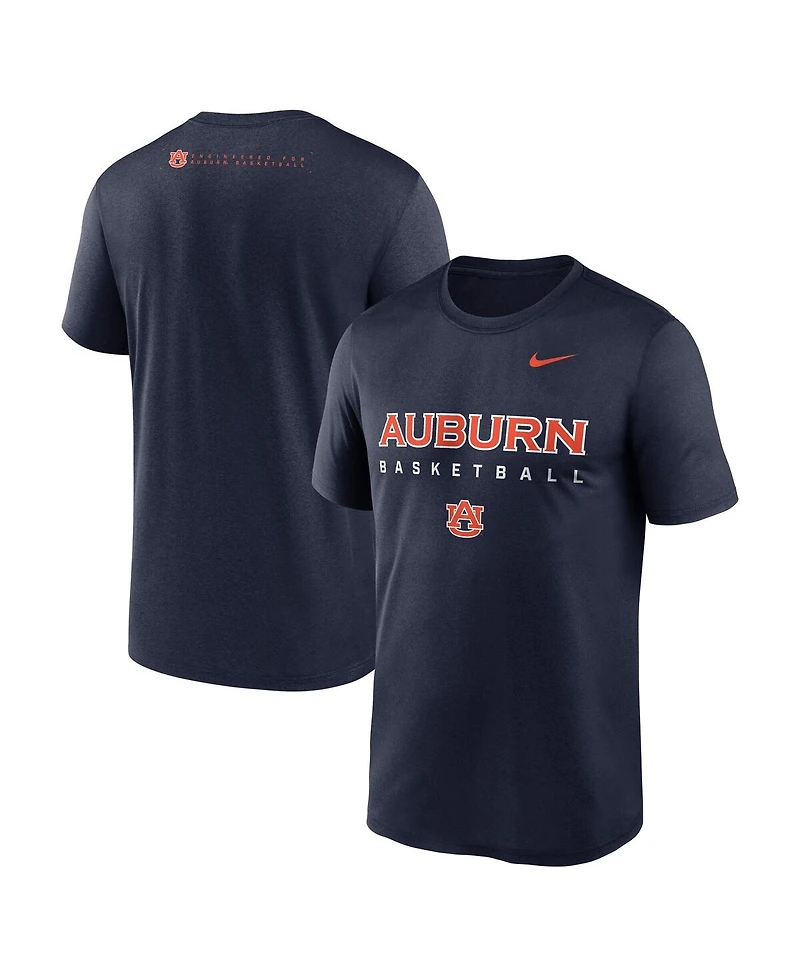 Nike Men's Navy Auburn Tigers 2025 Courtside Basketball Legend Dri-fit T-Shirt