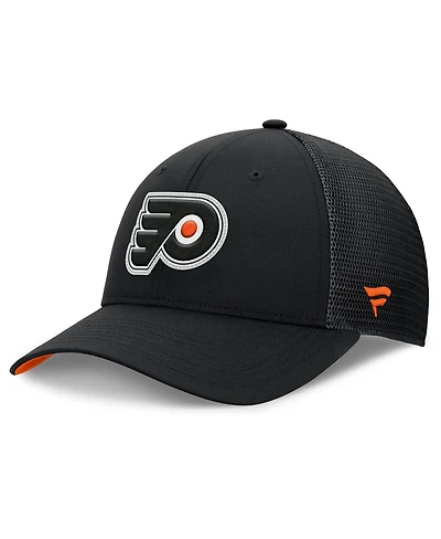 Fanatics Men's Black Philadelphia Flyers Authentic Pro Home Ice Trucker Adjustable Hat