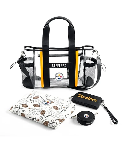 Wear by Erin Andrews Pittsburgh Steelers Clear Stadium Baby Bag