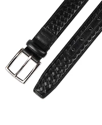 Cole Haan Men's Woven Inlay Leather Dress Belt