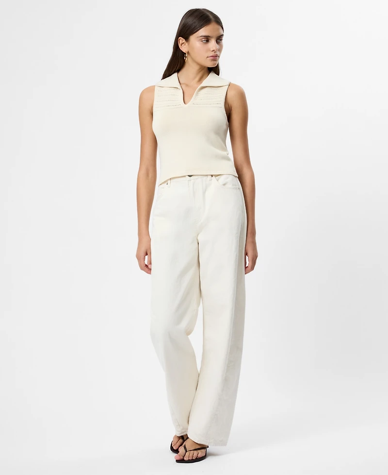 French Connection Women's Nellis Open Stripe Sweater Top