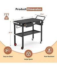 Aecojoy Outdoor Grill Table for Blackstone Griddles Stand