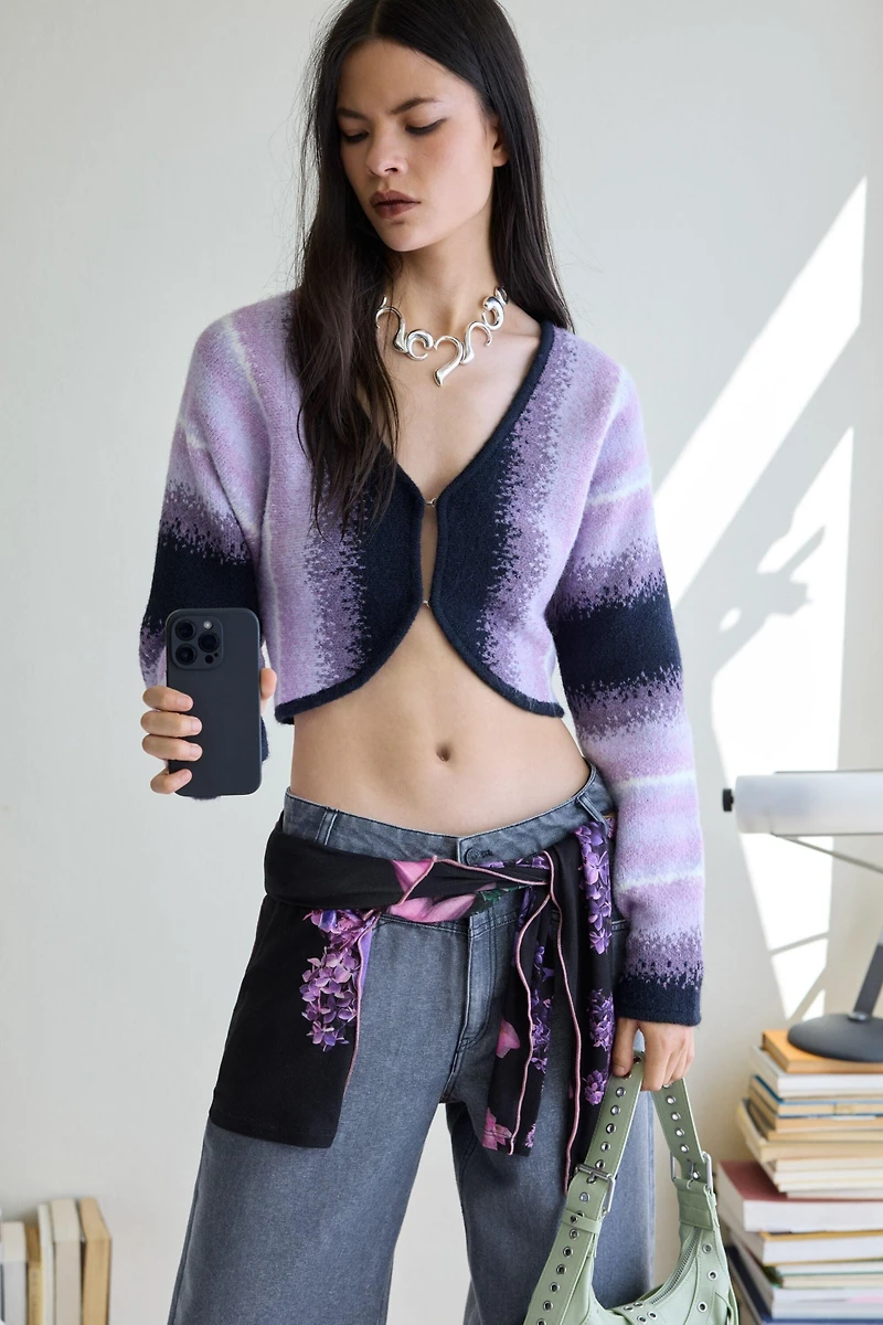 Desigual Women's Striped cardigan sweater