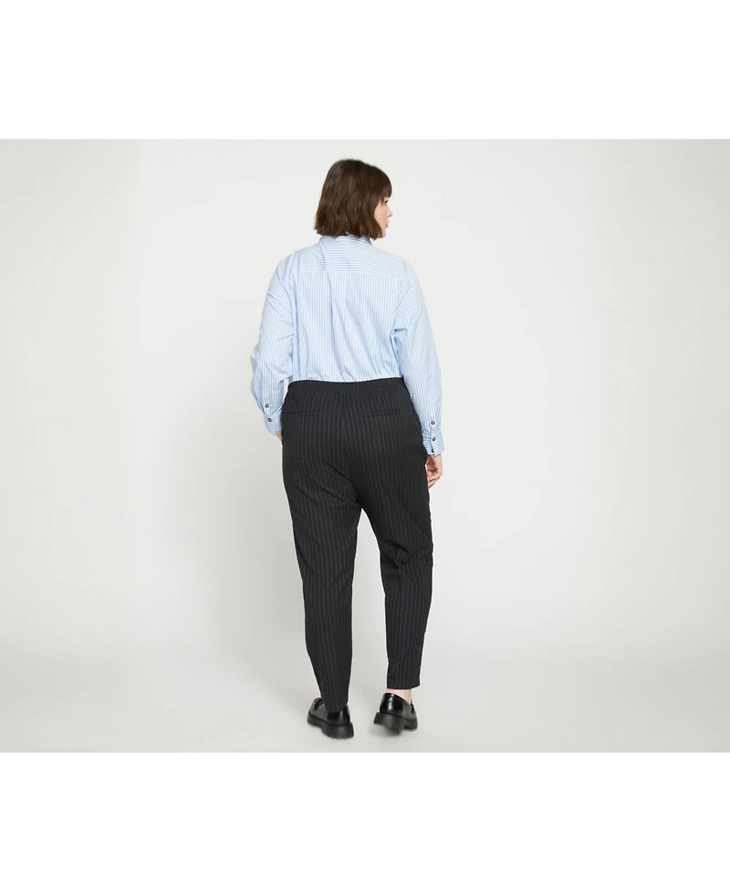 Universal Standard Womens Plus The Pinstripe Pant