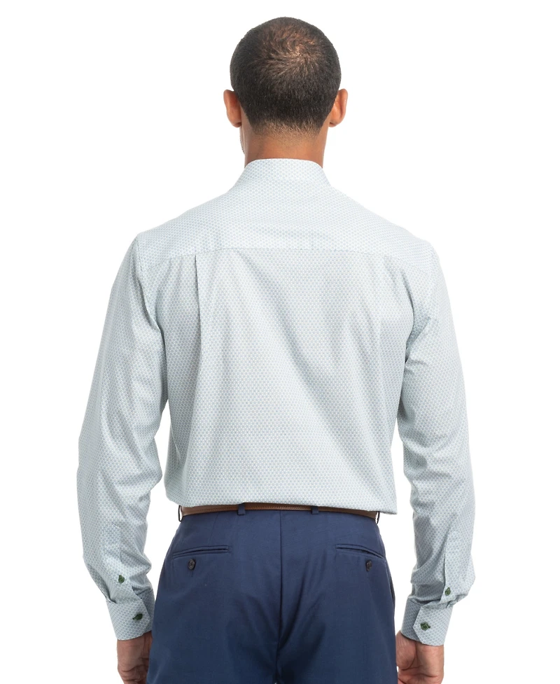 Nick Graham Men's Mosaic Squares Modern Fit Shirt