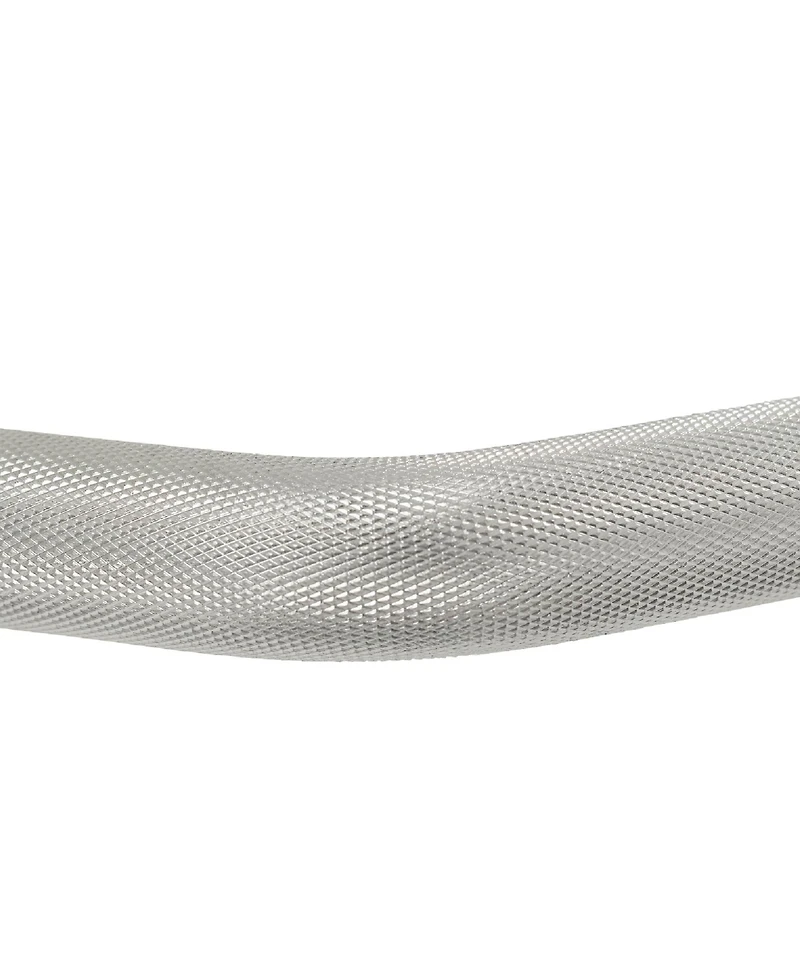 Sunny Health & Fitness 47" Threaded Ez Curl Chrome Bar