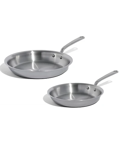 Made In Stainless Steel 10" and 12" Fry Pan Set