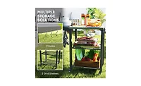 Slickblue Multi-Functional Camping and Grill Cart for Backyard or Patio