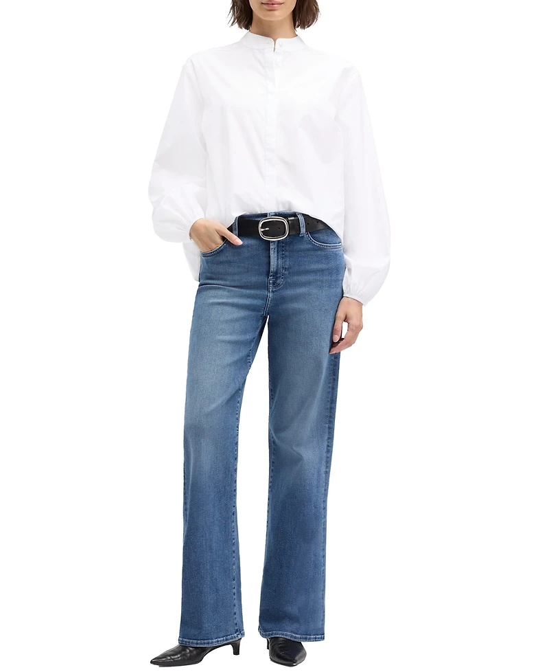 7 For All Mankind Women's Alexa High-Rise Wide-Leg Jeans