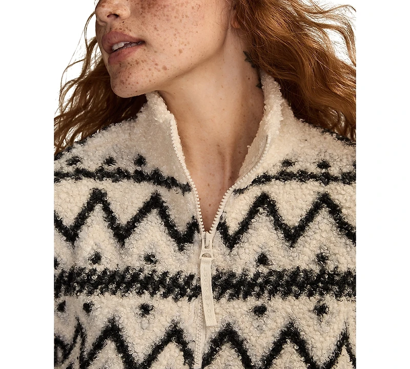 Lucky Brand Women's Half-Zip Fleece Sweatshirt