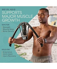 Lifepro Hydraulic Power Chest Expander – Adjustable 22–440lb Arm Twister with Rep Counter for Upper Body Strength Training