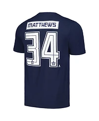 Levelwear Men's Auston Matthews Navy Toronto Maple Leaf Richmond Player Name Number T-Shirt