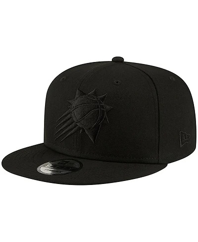 New Era Men's Phoenix Suns Black On Black 9FIFTY Snapback Hat