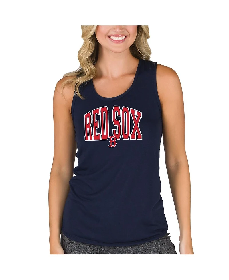 Concepts Sport Women's Navy Boston Red Sox Marathon Racerback Tank Top