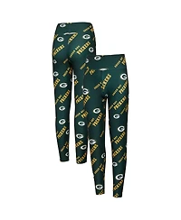 Concepts Sport Women's Green Bay Packers Breakthrough Allover Print Knit Sleep Leggings