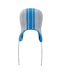 New Era Men's Gray Detroit Lions Helmet Head Trapper Knit Hat