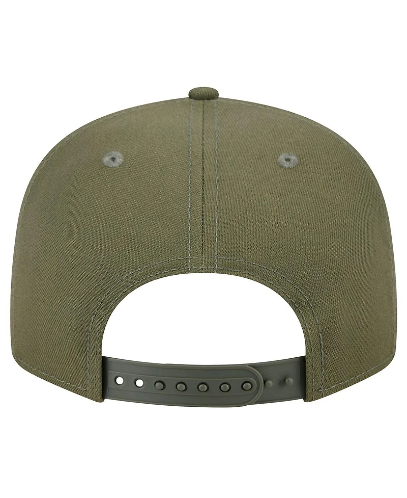 New Era Men's Olive Green Bay Packers Main 9FIFTY Snapback Hat