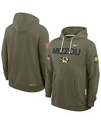 Nike Men's Olive Missouri Tigers 2025 Military Appreciation Dri-fit Hoodie