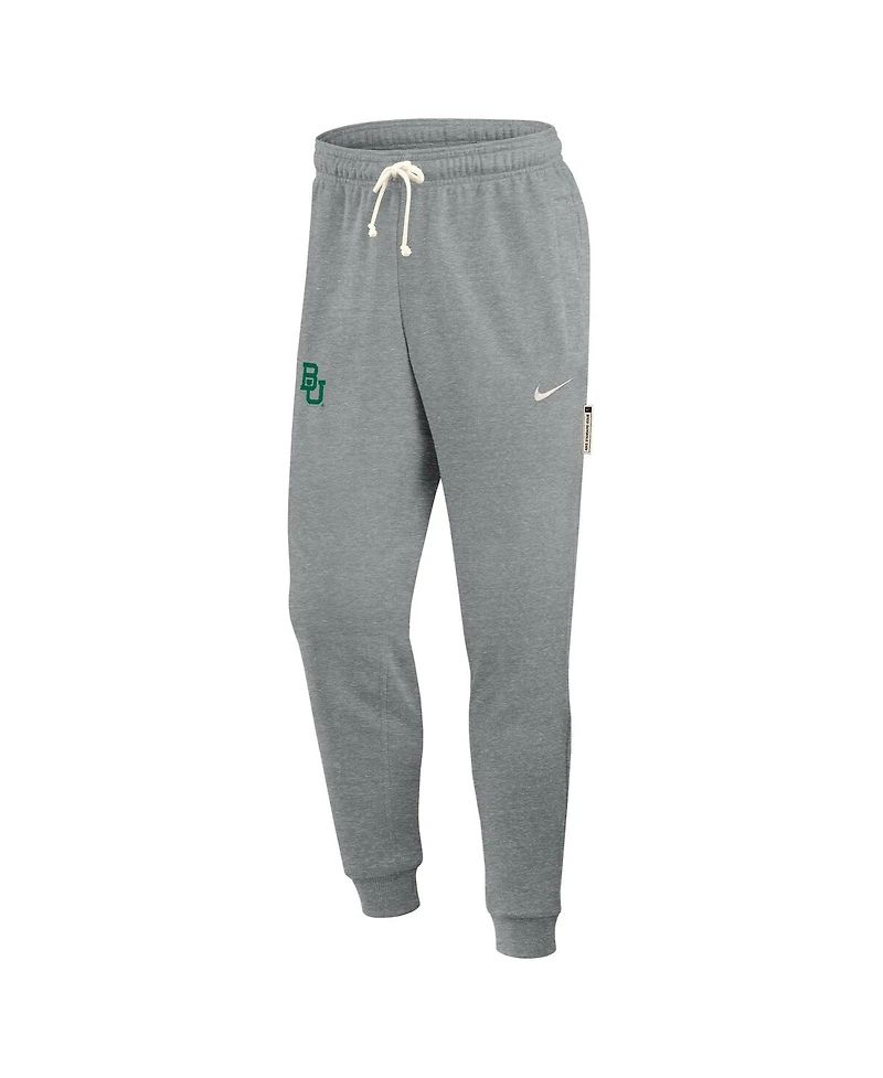 Nike Men's Heather Gray Baylor Bears 2025 Sideline Standard Issue Dri-fit Taper Sweatpants