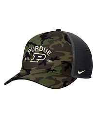 Nike Men's Camo Purdue Boilermakers 2025 Military Appreciation Rise Adjustable Trucker Hat