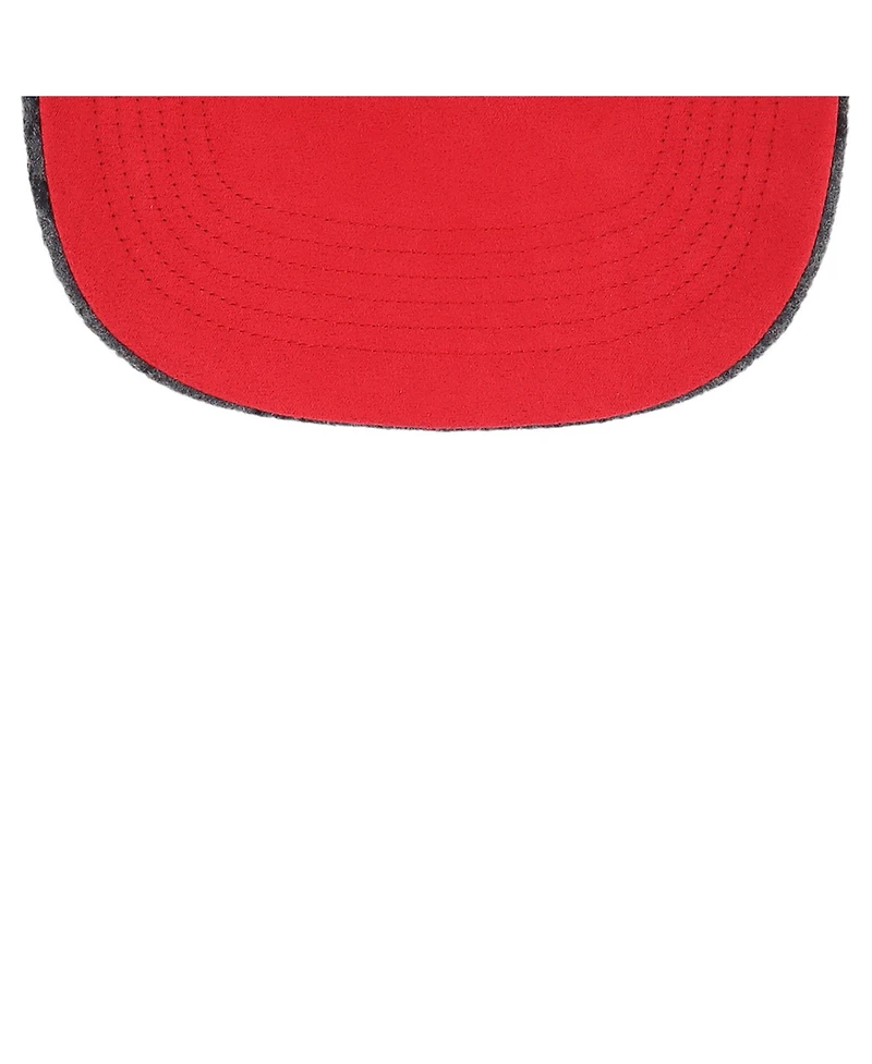 '47 Brand Men's and Women's Scarlet Ohio State Buckeyes Windowpane Plaid Collection Hitch Adjustable Hat