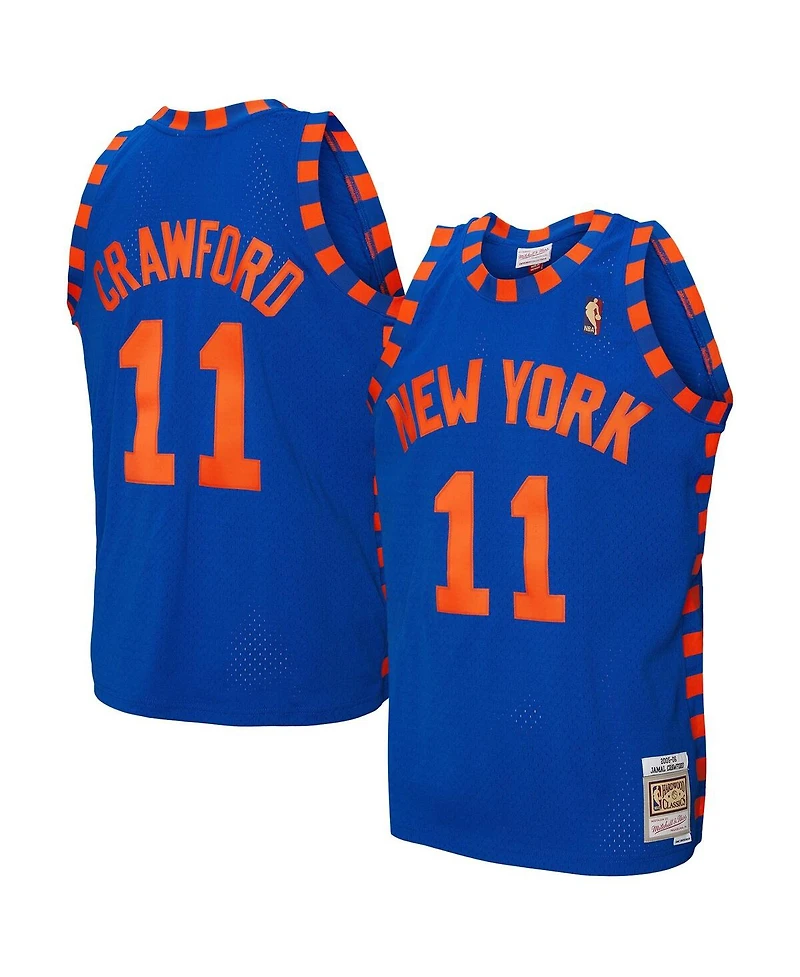 Mitchell & Ness Men's Jamal Crawford Blue New York Knicks 2005/06 Hardwood Classics Swingman Jersey