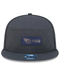 New Era Men's Charcoal Tennessee Titans 2025 Sideline Cold Weather Split Panel 9FIFTY Snapback Hat