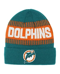 Outerstuff Big Boys and Girls Aqua Miami Dolphins Bright Lights Cuffed Knit Hat