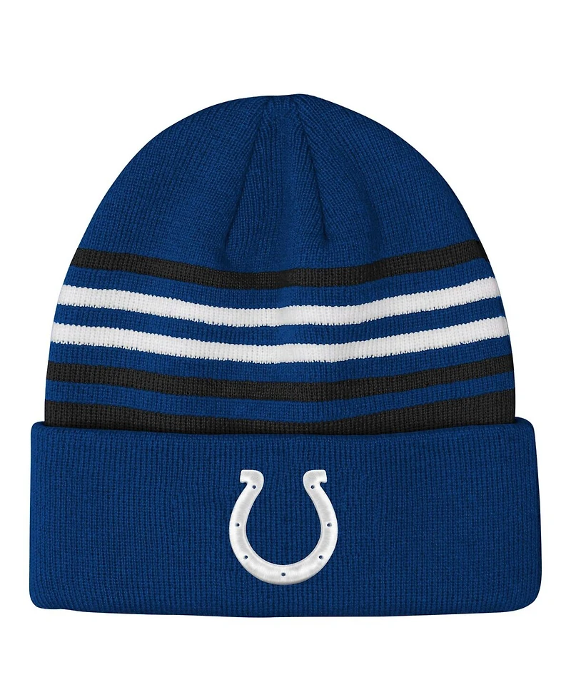 Outerstuff Big Boys and Girls Royal Indianapolis Colts Essentials Cuffed Knit Hat