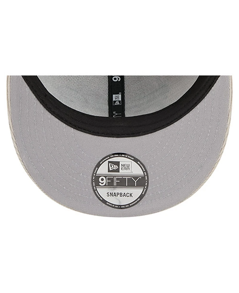 New Era Men's Gray Philadelphia Eagles Cord Rope Corduroy 9FIFTY Snapback Hat