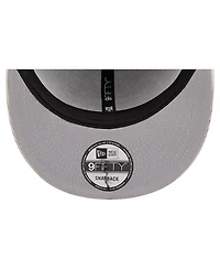 New Era Men's Gray Kansas City Chiefs Cord Rope Corduroy 9FIFTY Snapback Hat