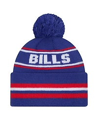 New Era Men's Royal Buffalo Bills Classic Cuffed Knit with Pom Hat