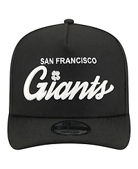 New Era Men's Black San Francisco Giants Local Play A-Frame 9FIFTY Snapback Hat