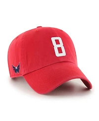 '47 Brand Men's Alexander Ovechkin Red Washington Capitals Clean Up Adjustable Hat