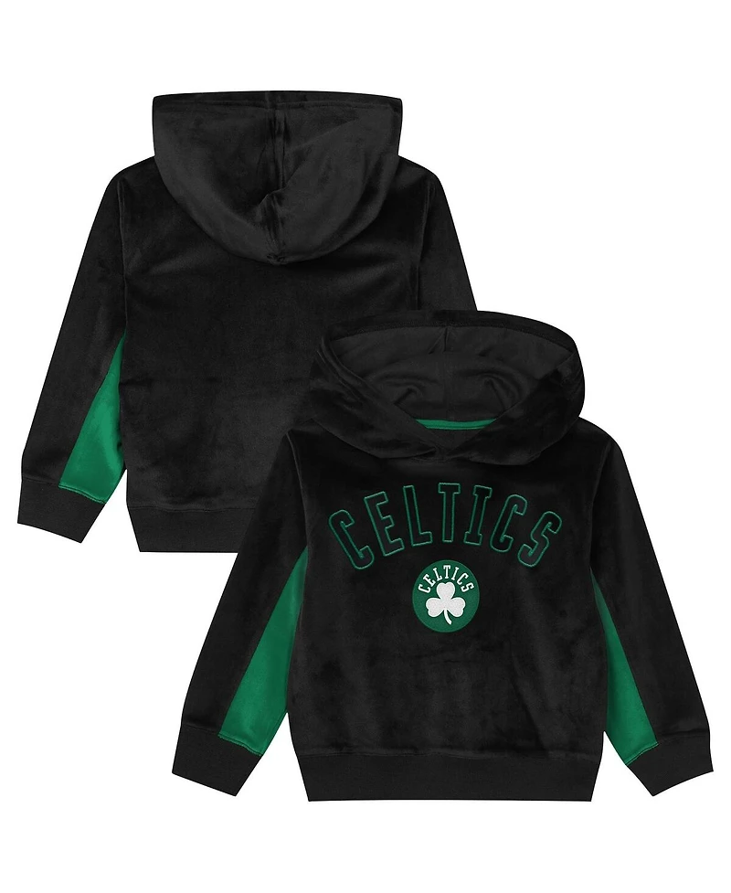 Outerstuff Preschool Black Boston Celtics Velour Hoodie