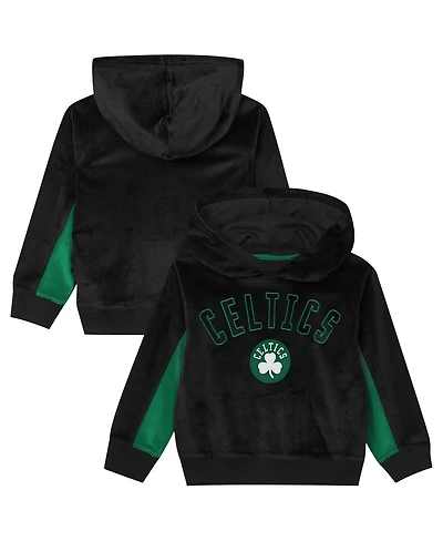 Outerstuff Preschool Black Boston Celtics Velour Hoodie
