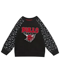 Outerstuff Toddler 2-Piece Black Chicago Bulls Nothing But Net Fleece Sweatshirt and Pants Set