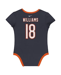Nike Baby Boys and Girls 3-Pack Caleb Williams Chicago Bears Name Number Bodysuit Set