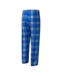 Concepts Sport Men's 2-Piece Powder Blue/Gray Los Angeles Chargers Regulate Long Sleeve T-Shirt and Plaid Pant Set