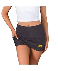 Concepts Sport Women's Charcoal Michigan Wolverines Centerline Knit Skort