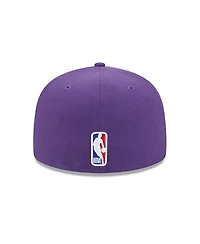 New Era Men's Purple Los Angeles Lakers Jersey Hook Statement Edition 59FIFTY Fitted Hat