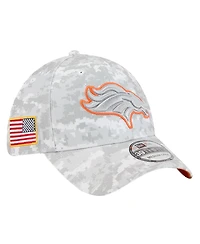 New Era Men's White Denver Broncos 2025 Salute to Service Digital Camo Fan Pack 39THIRTY Flex Hat
