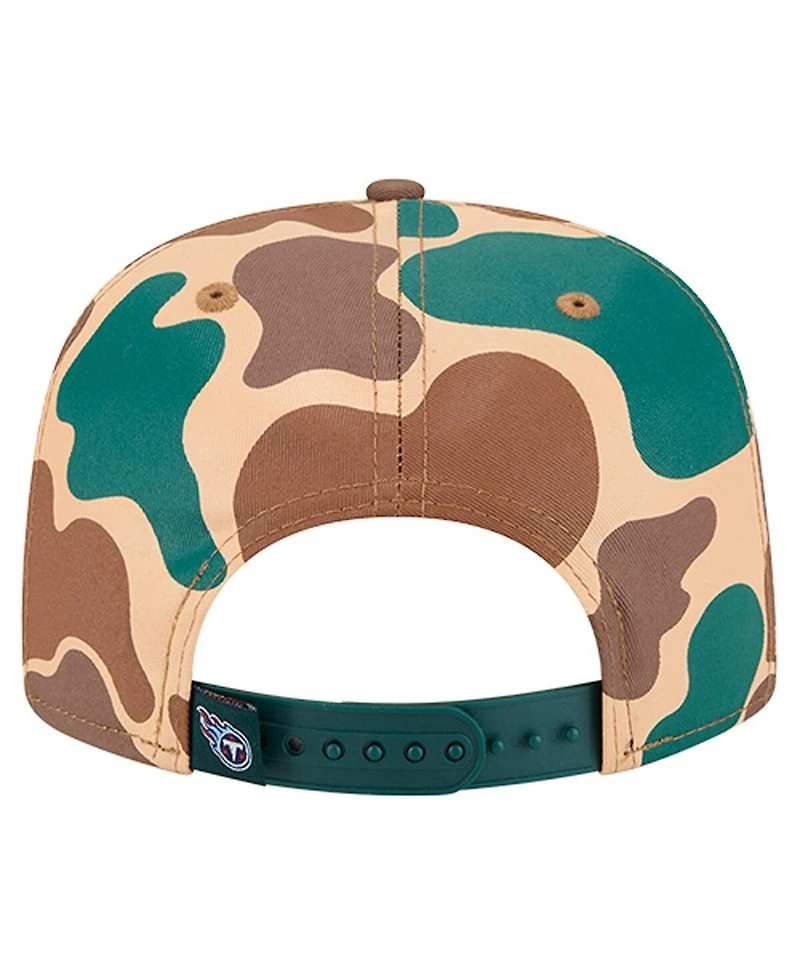 New Era Men's Camo Tennessee Titans Duck Rope 19TWENTY Adjustable Hat