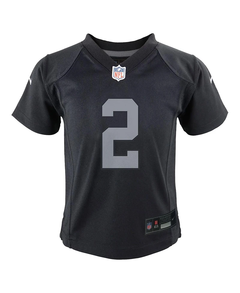 Nike Baby Boys and Girls Ashton Jeanty Black Las Vegas Raiders Team Player Game Jersey