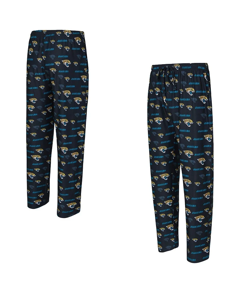 Concepts Sport Men's Black Jacksonville Jaguars Mosaic All Over Print Pants